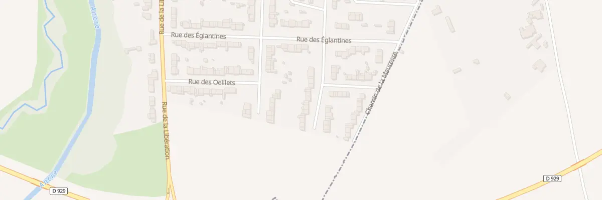 Plan du 20 Rue des Lilas à Albert