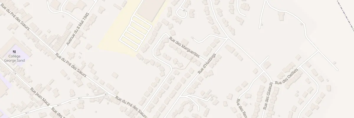 Plan du 251 Rue des Marguerites à Béthune