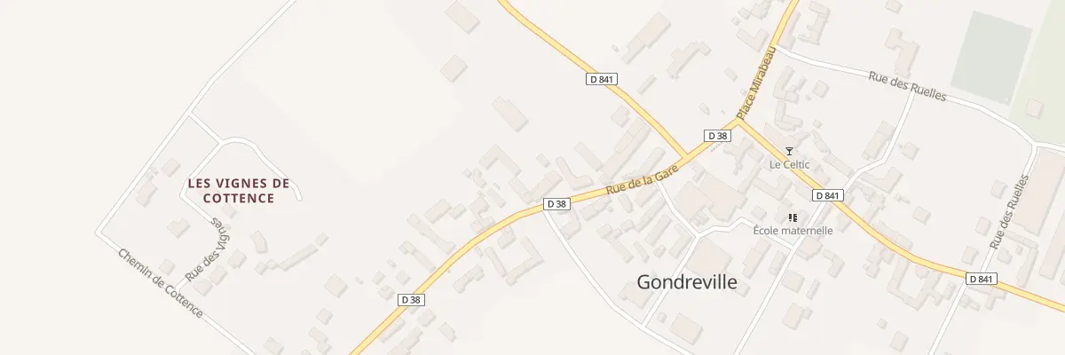 Plan du 14 Rue de la Gare à Gondreville