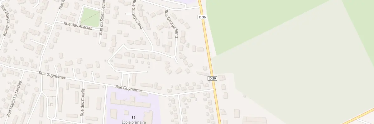 Plan du 58 Rue George Sand à Avord