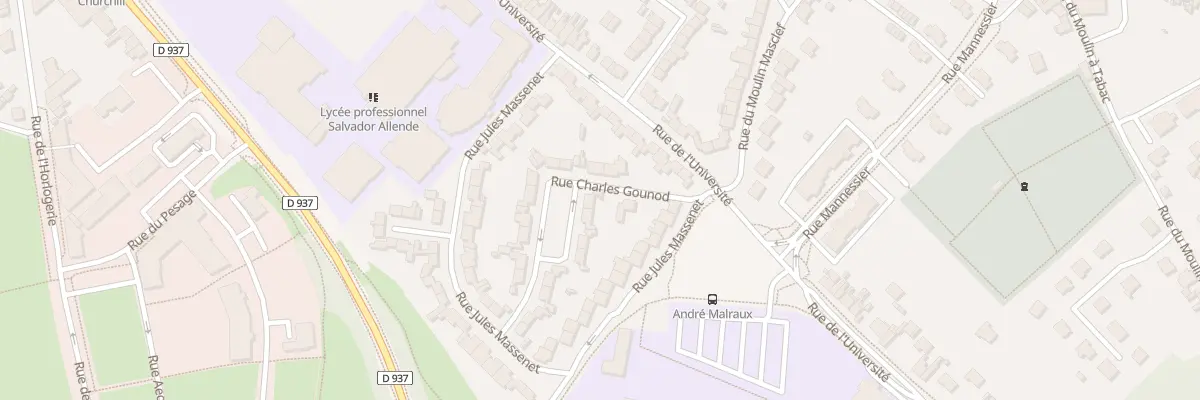 Plan du 77 Rue Charles Gounod à Béthune