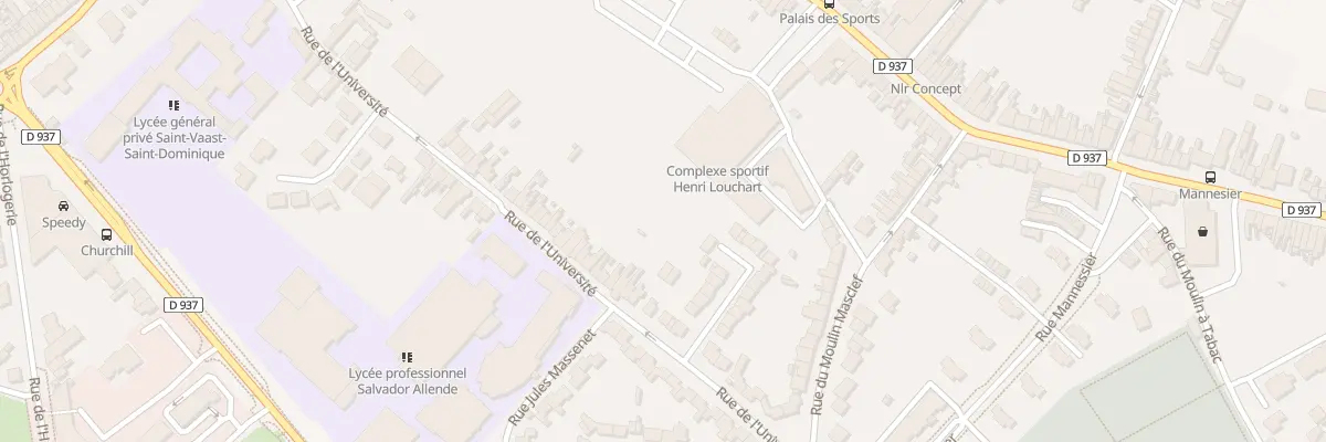 Plan du 409 Rue de l’Université à Béthune