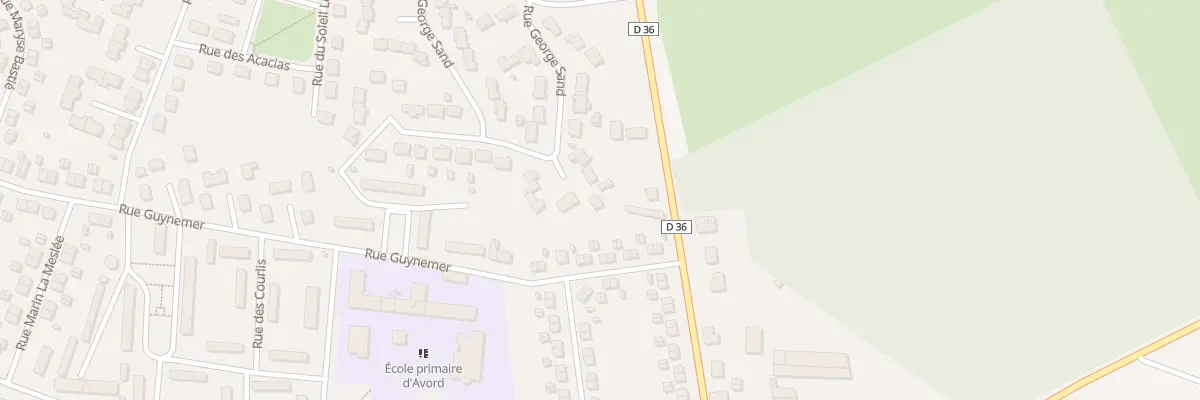 Plan du 56 Rue George Sand à Avord