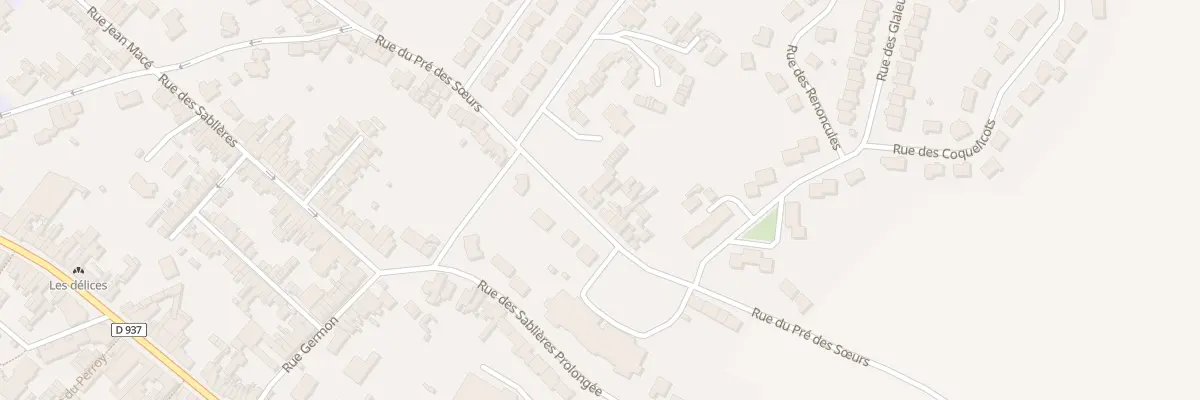 Plan du 621 Rue du Pré des Soeurs à Béthune