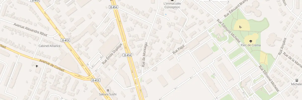 Plan du 8 Rue Montaigu à Melun