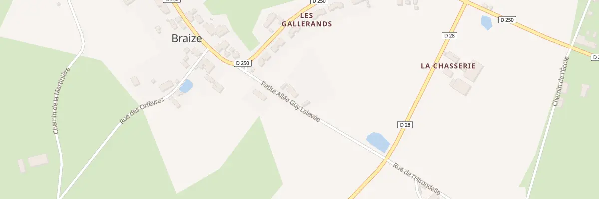 Plan du 5052 Les Gallerands à Braize