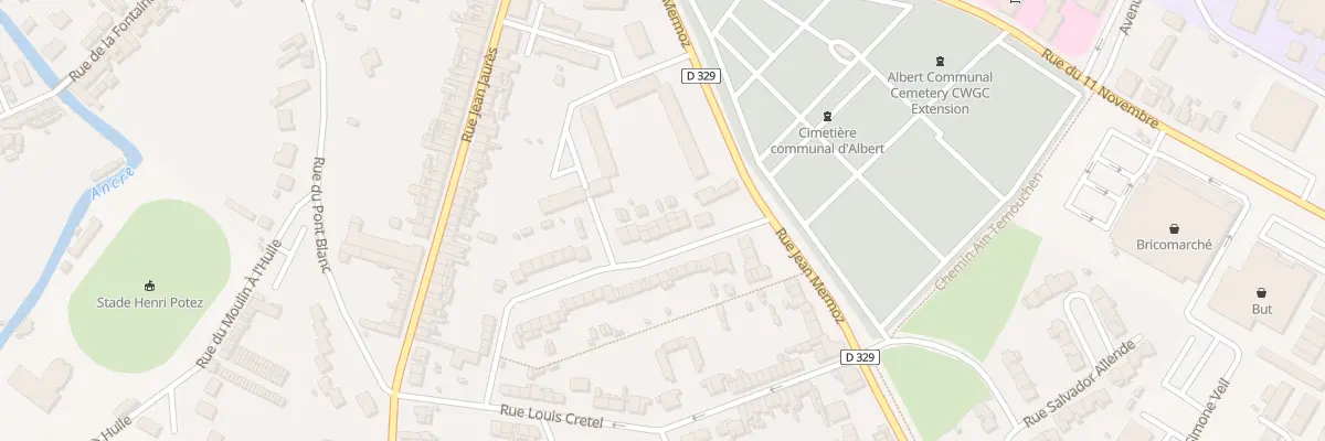 Plan du 10 Rue Jean Catelas à Albert
