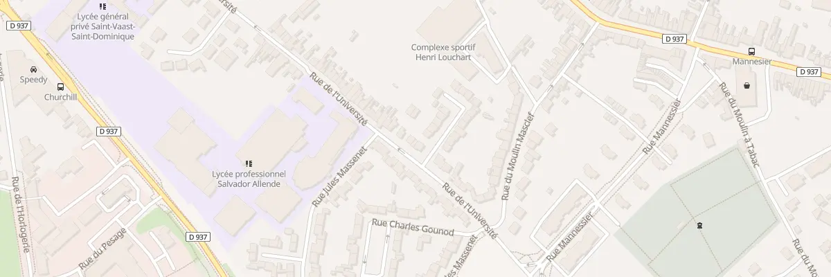 Plan du 457 Rue de l’Université à Béthune