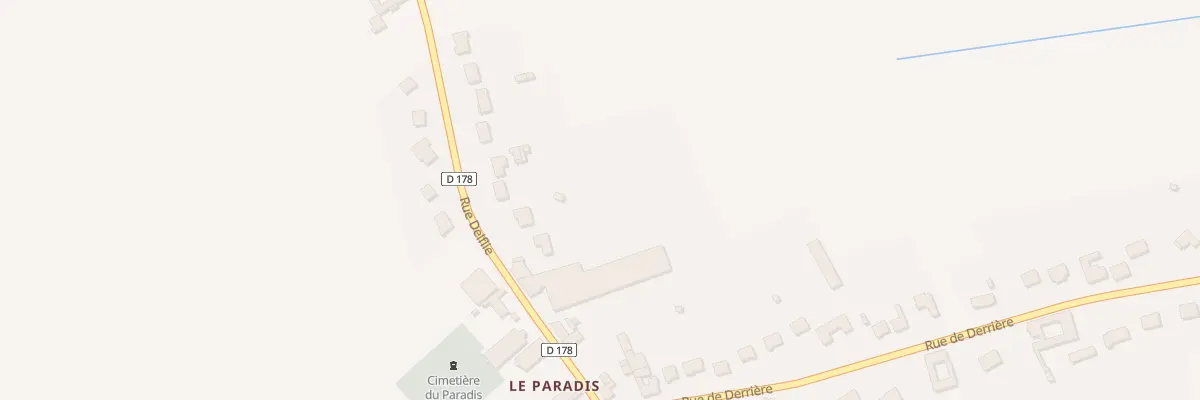 Plan du 1797 Rue Delflie à Lestrem