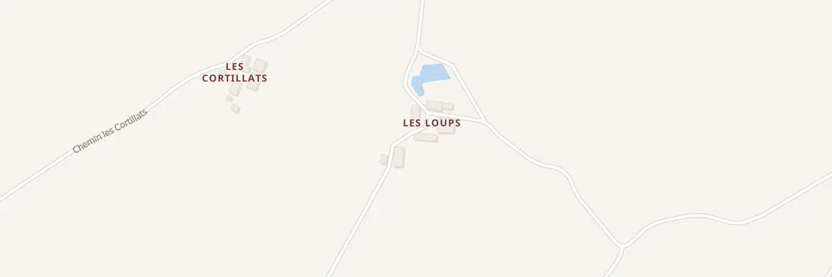 Plan du 873 Che les Loups à Cernoy-en-Berry