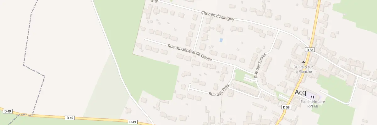 Plan du 31 Rue du Général de Gaulle à Acq