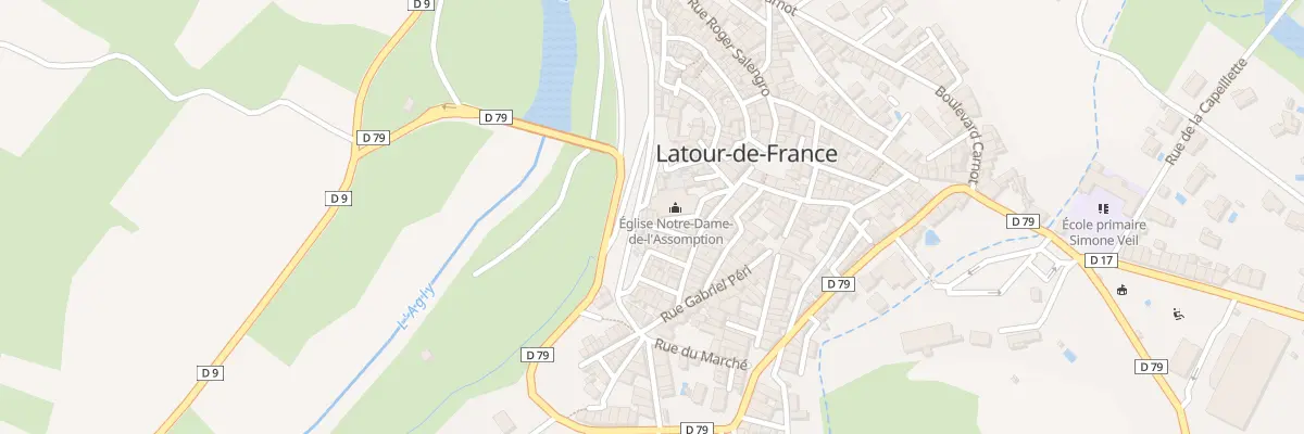 Plan du 7 Rue du Presbytere à Latour-de-France