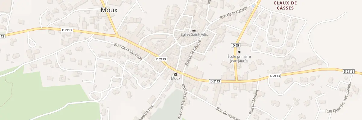 Plan du 105 Le Village à Moux