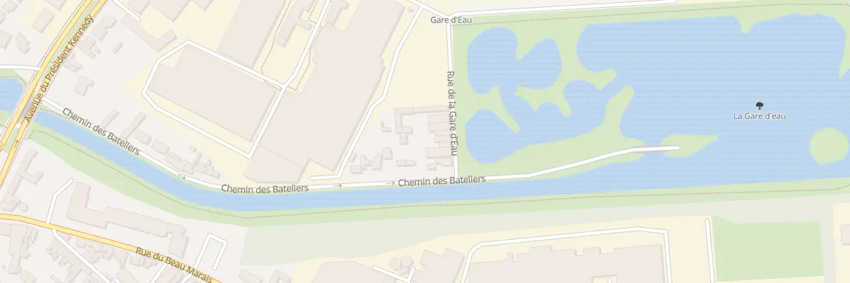 Plan du 39 Rue de la Gare d’Eau à Béthune