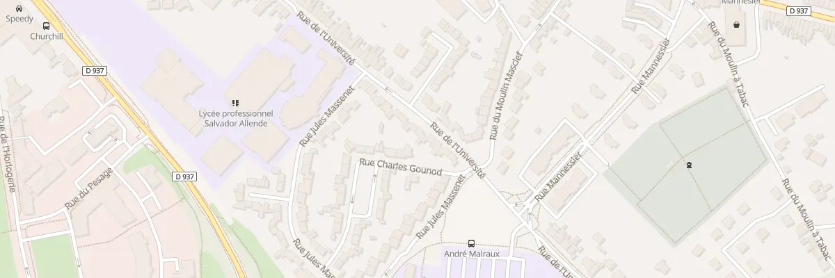 Plan du 514 Rue de l’Université à Béthune