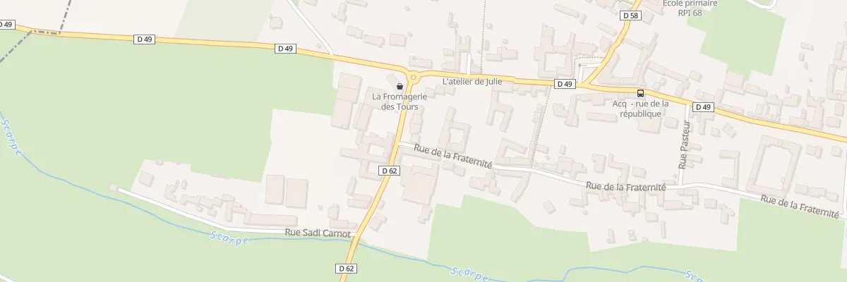 Plan du 1A Rue Victor Hugo à Acq