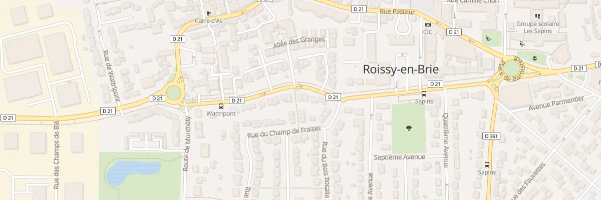 Plan du 23 Première Avenue à Roissy-en-Brie