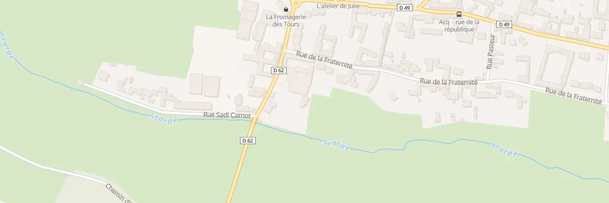 Plan du 1 Imp de la Scarpe à Acq