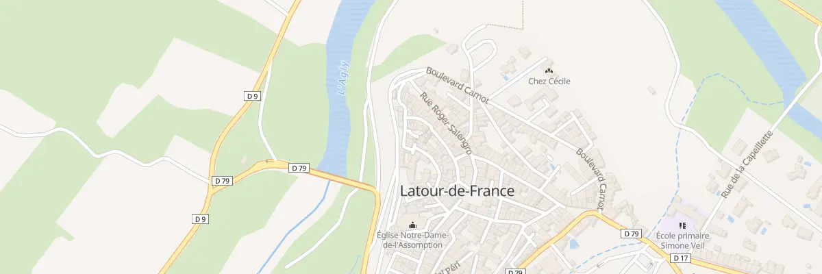 Plan du 17 Rue Gilbert Brutus à Latour-de-France