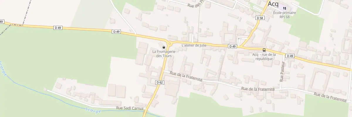 Plan du 1D Rue Victor Hugo à Acq