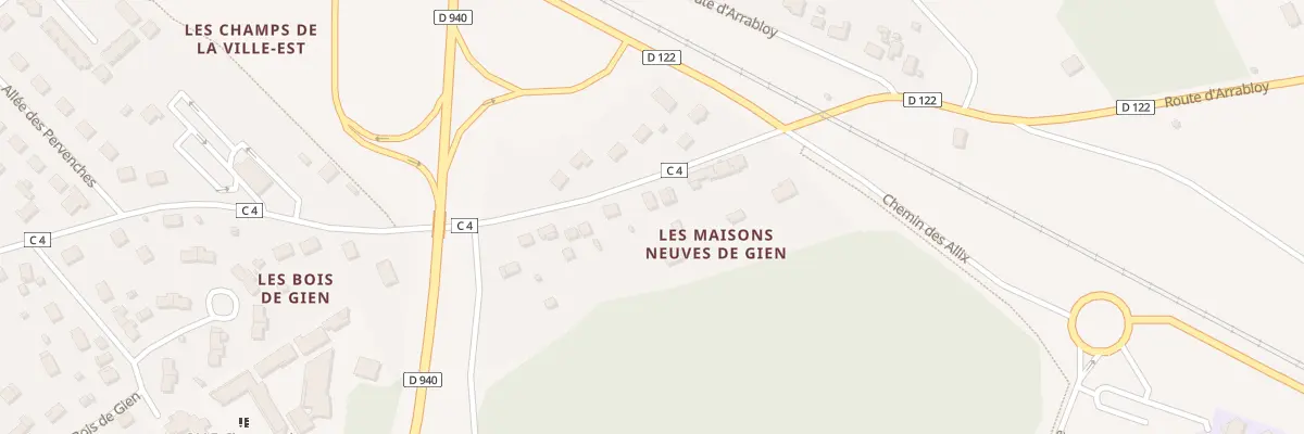 Plan du 88 Rue Jean Moulin à Gien