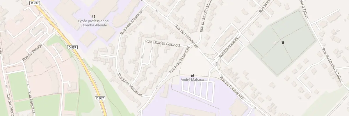 Plan du 437 Rue Jules Massenet à Béthune