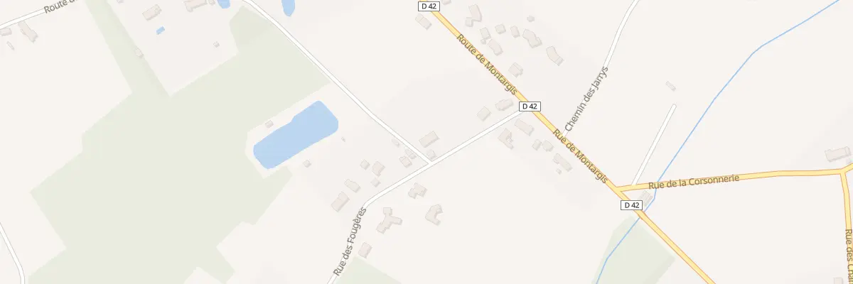 Plan du 110 Rue des Fougeres à Varennes-Changy