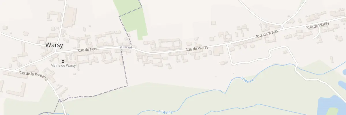 Plan du 57 Rue de warsy à Guerbigny