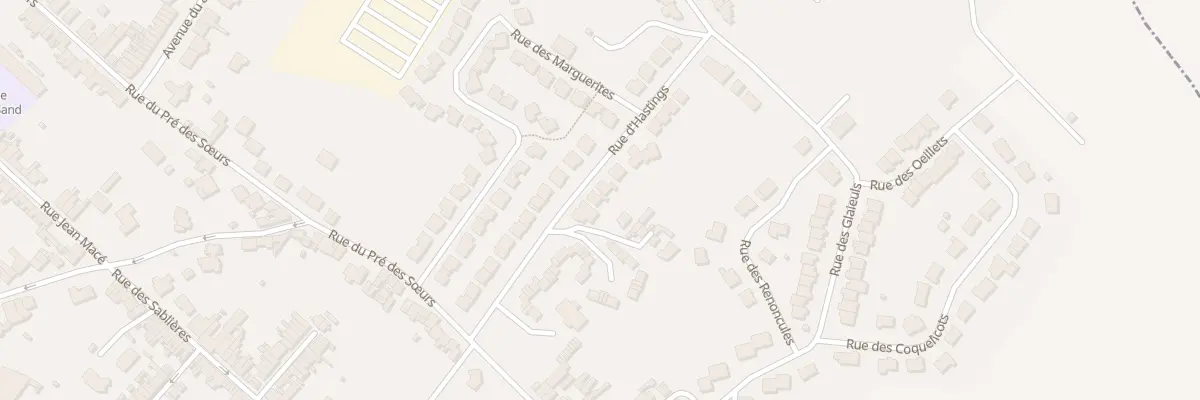 Plan du 144 Rue d’Hastings à Béthune