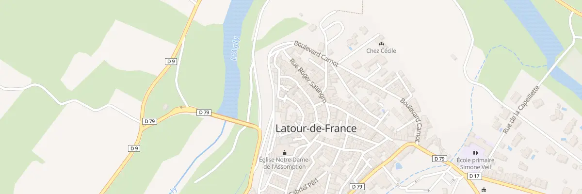 Plan du 15 Rue Gilbert Brutus à Latour-de-France