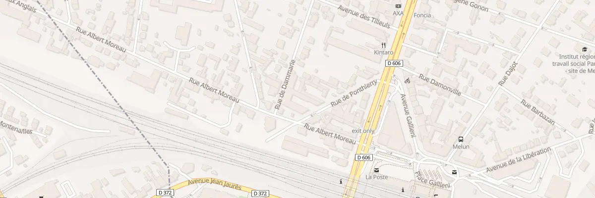 Plan du 6 Rue Albert Moreau à Melun