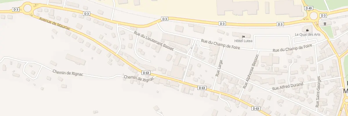 Plan du 31 Rue du Lieutenant BASSET à Riom-ès-Montagnes