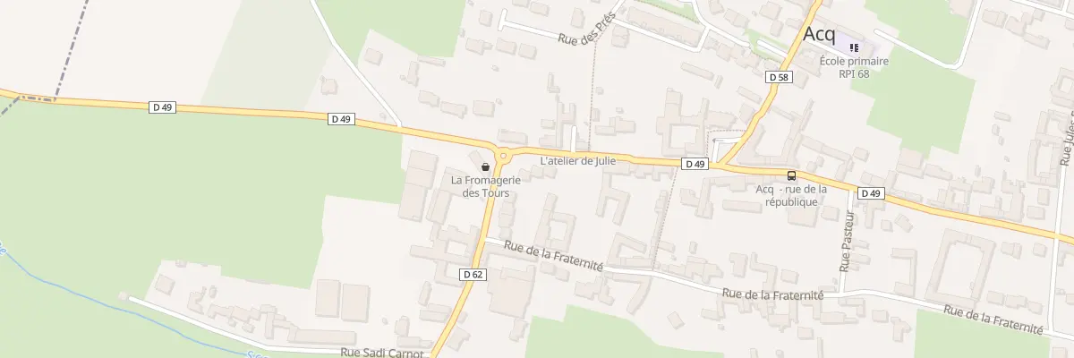 Plan du 2B Rue de la République à Acq
