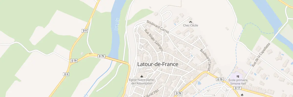 Plan du 13 Rue Gilbert Brutus à Latour-de-France