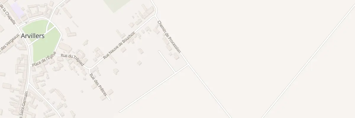 Plan du 8 Chemin de Procession à Arvillers