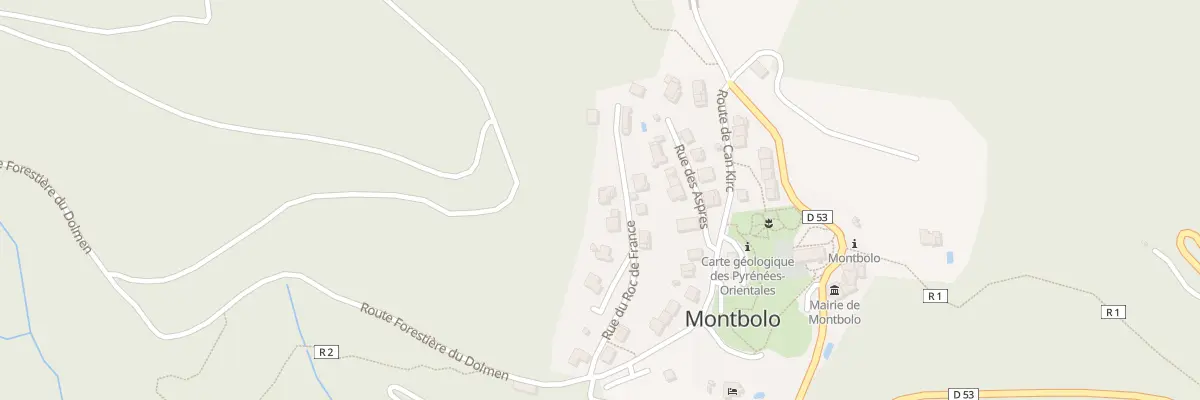 Plan du 7 Rue du Roc de France à Montbolo