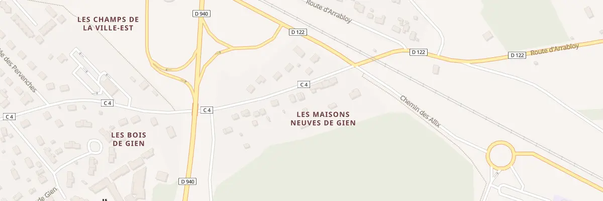 Plan du 90 Rue Jean Moulin à Gien