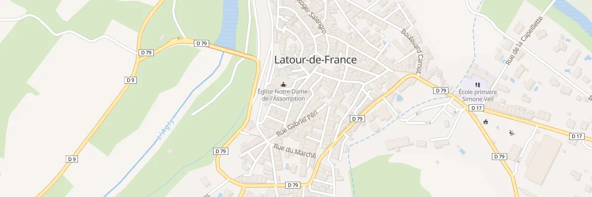 Plan du 15 Rue Aristide Briand à Latour-de-France