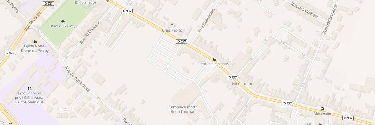 Plan du 852 Rue de Lille à Béthune