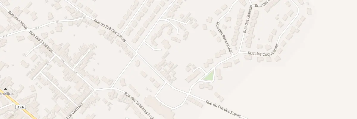 Plan du 627 Rue du Pré des Soeurs à Béthune