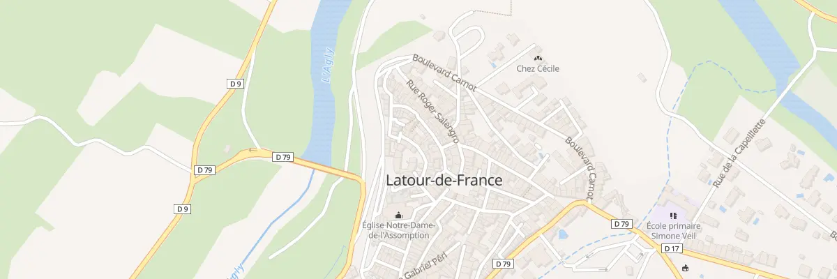 Plan du 11 Rue Gilbert Brutus à Latour-de-France