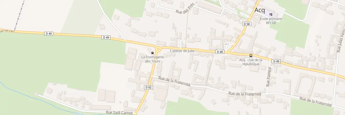 Plan du 2A Rue de la République à Acq
