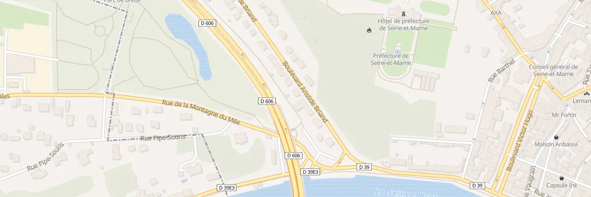 Plan du 5B Bd Aristide Briand à Melun