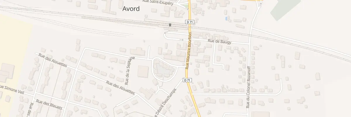 Plan du 37B Rue Maurice Bourbon à Avord
