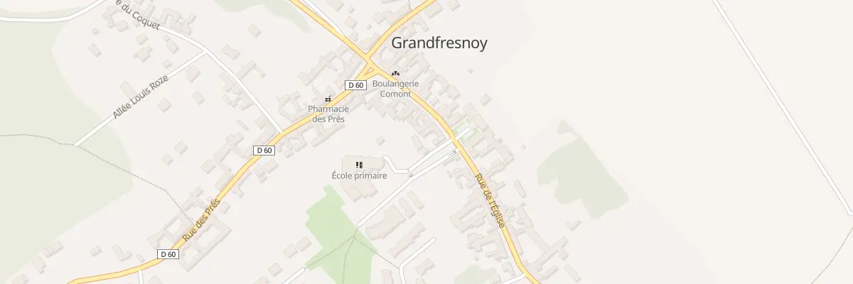Plan du 94 Rue de l’Eglise à Grandfresnoy