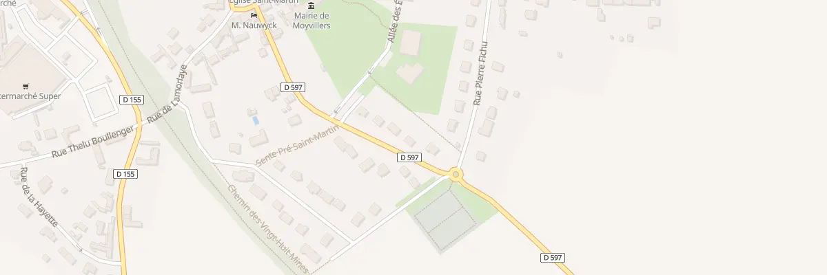Plan du 233 Rue du Pré Saint-Martin à Moyvillers