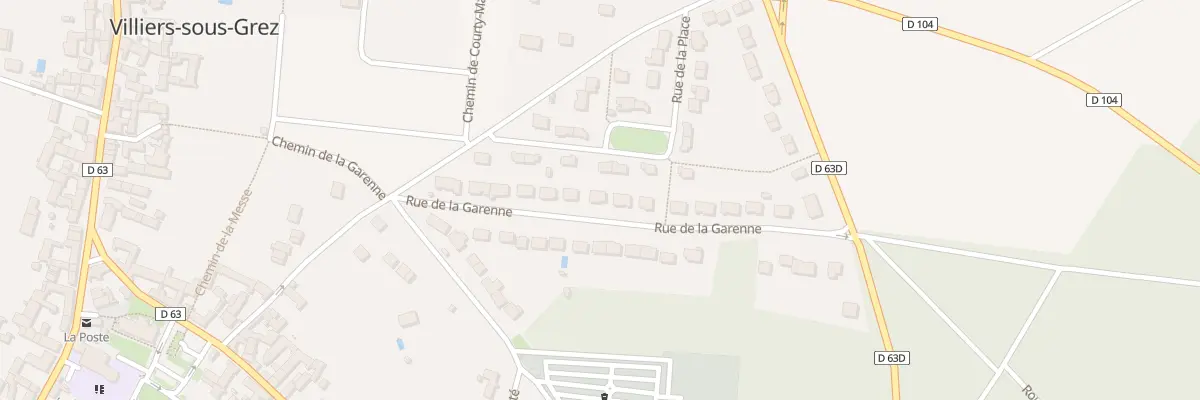 Plan du 14 Rue de la Garenne à Villiers-sous-Grez