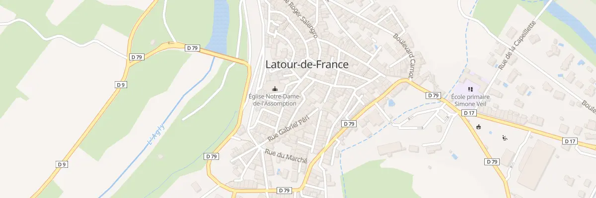 Plan du 21 Rue Aristide Briand à Latour-de-France