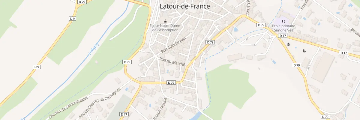 Plan du 6 Pl de l’Ancien Marche à Latour-de-France