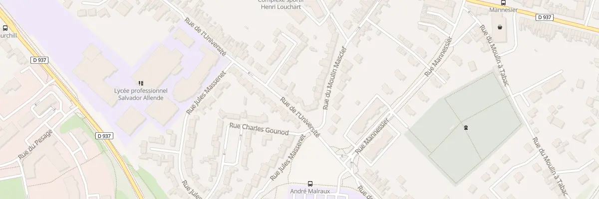 Plan du 533 Rue de l’Université à Béthune